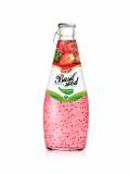 Wholesale Fruit Juice Basil seed drink Strawberry flavour in